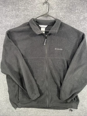Columbia Jacket Mens 3XT Tall Black Fleece Full Zip Sweater - Image 1 of 4