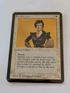 WOTC MTG Vintage Alpha Edition Benalish Hero (NM) CCG Magic the Gathering - Bild 1 von 4