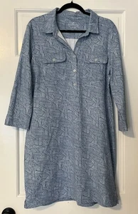 Southern Tide Kleid Damen Large blau Polo Stretch Performance sportlich kühlend - Bild 1 von 6