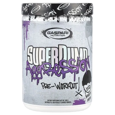 SuperPump Aggression™, Pre-Workout, Gangsta Grape, 360 g - Image 1 of 2