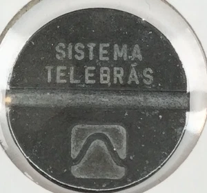 1980 Brazil Telephone Token - Telebrás Local call - Haga - Picture 1 of 2