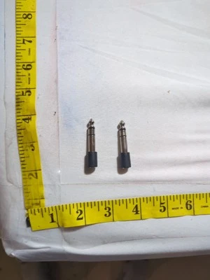 2X 1/8" 3.5mm Female Jack to 1/4" Male Plug Stereo Headphone Audio Adapter VWLTW - Image 1 of 3