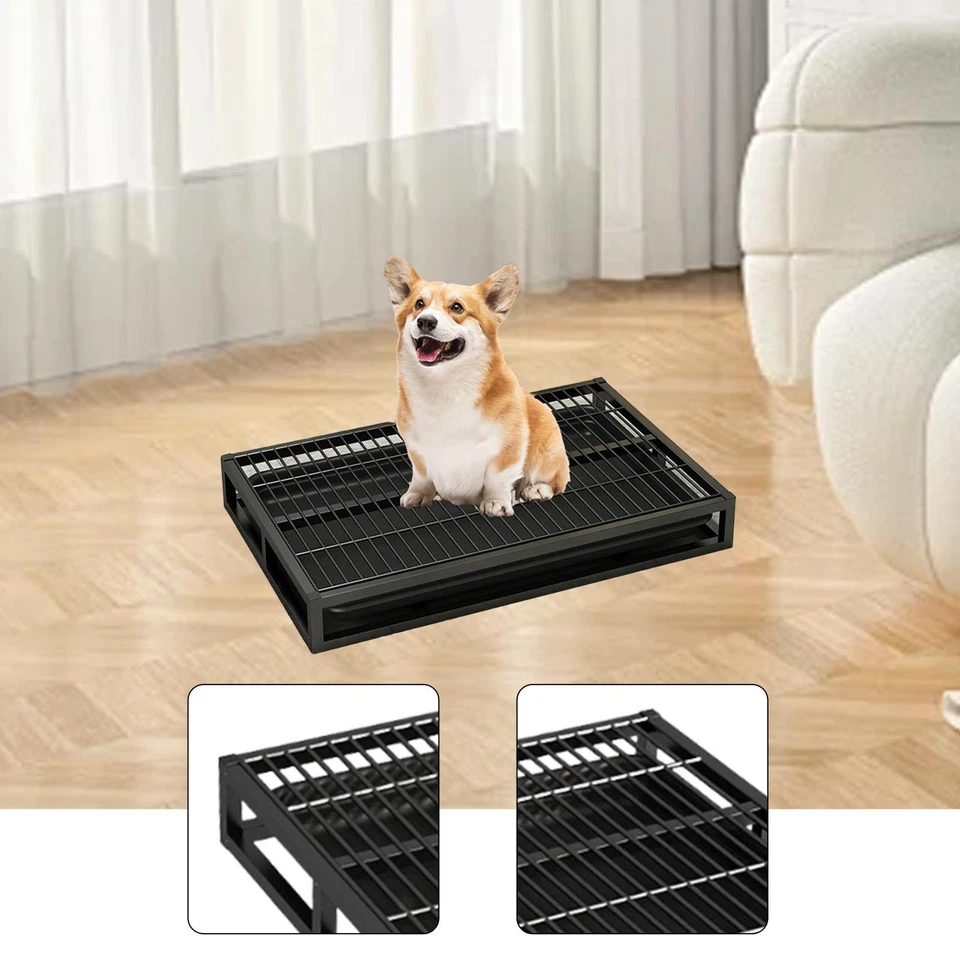 Bandeja para orinar para perros soporte para orinar lavable mantener las patas y los pisos limpios antideslizante perro Foto 1 de 1