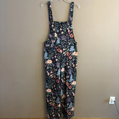 Mono Mono Sidra Ligero Pana Talla L Floral Bolsillo Pierna Ancha Foto 1 de 4