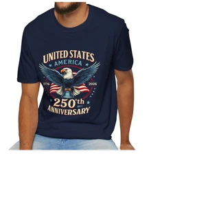 250th Anniversary of the USA Patriotic God Bless American Great 2026 Unisex - Picture 1 of 10