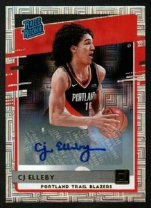 CJ Elleby 2020-21 Panini Donruss Choice Rated Rookie Autograph SP Trail Blazers - Bild 1 von 2