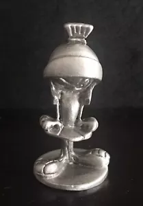 Statuina argento massiccio peltro MARVIN il MARZIANO Looney Tunes argento - Foto 1 di 2