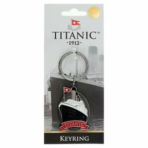 Titanic Ship Shaped Vintage Collectors Metal Keyring (sg) - Picture 1 of 1