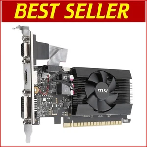 MSI GT 710 2GB GDDR3 Graphics Card - Compact Design with HDMI & DVI Outputs - Picture 1 of 6