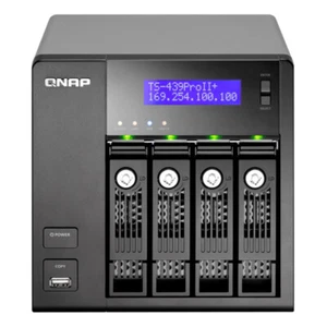Qnap TS-439 Pro II+ NAS Server 1GB RAM 4-Bay 1.8 GHz - Bild 1 von 5