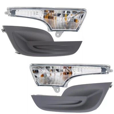 Fog Lamp Cover & Turn Signal Lights Left Right For 2013-2015 Nissan Altima 4PCS - Image 1 of 4