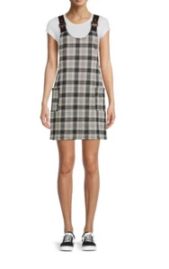 No Boundaries Junior Mädchen Größe XL (15-17) Trägerkleid Farbe schwarz gepunktet neu mit Etikett - Bild 1 von 3