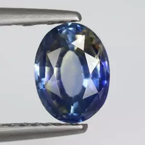 Zaffiro naturale bicolore 1,24 ct Ceylon forma ovale pietra preziosa spedizione gratuita - Foto 1 di 2