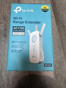 TP-Link Wi-Fi Dual Band Plug In Range Extender White AC1750 - Sealed - Zdjęcie 1 z 1