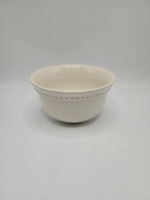 Tigela de cereais Pottery Barn "Emma Taupe" 6 polegadas cupê - Imagem 1 de 4