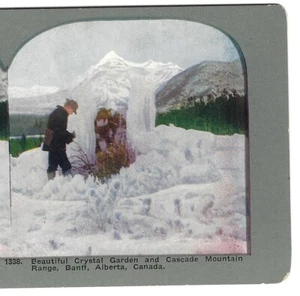 Crystal Garden, Cascade Mountain Range, Banff, Alberta, Canadá, c1904 Stereoview - Imagen 1 de 3