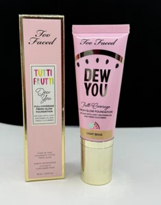Too Faced Tutti Frutti Full-Coverage Fresh Glow Foundation LIGHT BEIGE1.35oz NIB - Picture 1 of 8