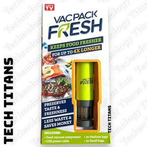 VAC PACK PAC FRESH As Seen On TV POWERFUL PORTABLE HANDHELD Food VACUUM Sealer! - Picture 1 of 4