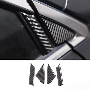 Carbon Fiber Door A-pillar Triangle Trim Panel Fit For Subaru Forester 2013-2018 - Picture 1 of 13