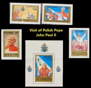Paraguay 1981 Visit of His Holiness John Paul II Set of Minisheet and Stamps MNH - Picture 1 of 1
