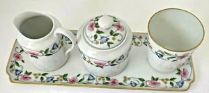 Taza de bandeja de crema de azúcar Limoges Francia Chamart - Imagen 1 de 7