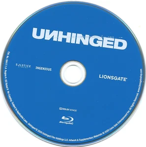Unhinged (Blu-ray, 2020) Russell Crowe, Just the Movie Disc, FREE SHIPPING USA - Bild 1 von 2