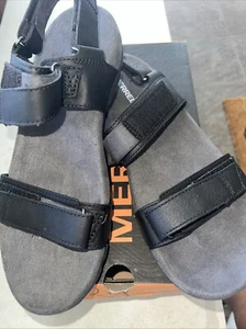 Sandspur Backstrap Black Mens Merrell Sandals - Picture 1 of 5