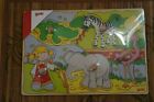 Goki - 5 Piece Wooden Lift Out Puzzle - At the Zoo