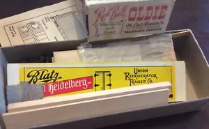 Vintage Red Ball HO - BLATZ BEER Refrigerator car Craftsmans kit SPRUNG TRUCKS - Picture 1 of 7