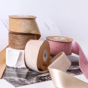 10 Yards Beflockung Band einseitig Rand Streifen Gurtband zum Verpacken Geschenk Zum Selbermachen - Bild 1 von 16