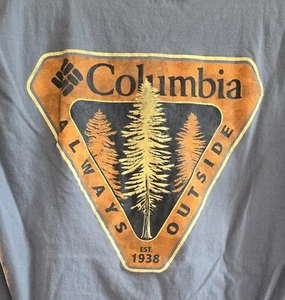 Camiseta Columbia Hombre Manga Corta Talla Pequeña "Siempre Fuera" - Imagen 1 de 4