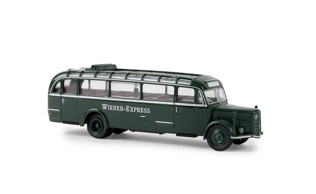 Brekina 58075 - 1/87 Saurer Bt 4500 Bus - Wiener Express - Nuovo - Immagine 1 di 1
