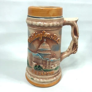 Vintage Washington DC US Capitol White House Souvenir Keramik Bierstein - Bild 1 von 7