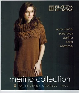 TSC Knitting Pattern Book 13 Designs Filatura di Crosa MERINO COLLECTION 2008 - Picture 1 of 10