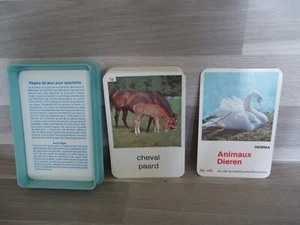altes Quartett "Animaux/Dieren" von FX Schmid Best.-Nr 143 ausg. NL/FR - Bild 1 von 1