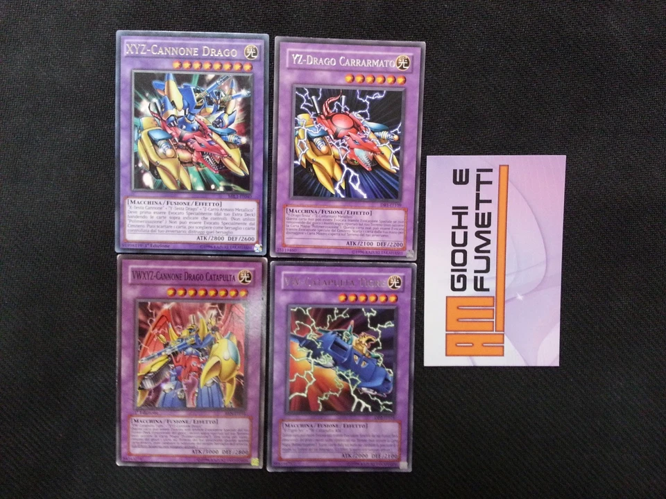 LOTTO 4 carte FUSIONE XYZWV in italiano ORIGINALI YU-GI-OH! - Immagine 1 di 1