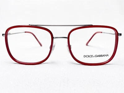 Новый Dolce & Gabbana DG1288 04 мужской Gunmetal/красный квадрат очки оправы 53/18 - Изображение 1 из 4