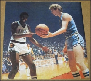 1980 Magic Johnson Larry Bird Photo Clipping 1979 Michigan State vs Indiana Stat - Picture 1 of 3