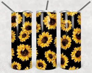 Sunflower 20oz skinny Tumbler - Picture 1 of 3