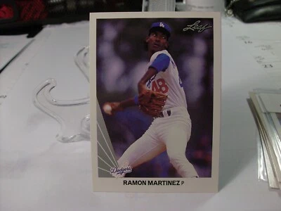 1990 Leaf Baseball #147 - Ramon Martinez - Los Angeles Dodgers  90-690 - Image 1 of 2
