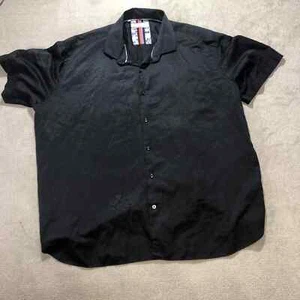 Camicia da uomo Luchiano Visconti 4XL nera maniche corte tessuto testurizzato - Foto 1 di 9
