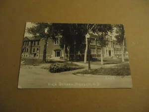 High School Mandan ND Real Photo RPPC postcard - Picture 1 of 2