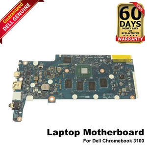 Dell Chromebook 11 3100 Motherboard Intel Celeron N4000 DDR4 LA-G851P GD6HC - Picture 1 of 7