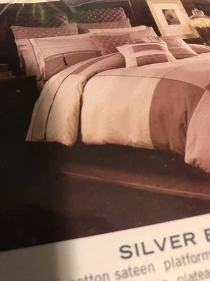 Nueva falda de cama Nautica Silver Bay King Silver Bay $79 al por menor Foto 1 de 4