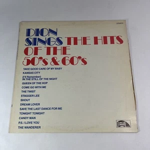 Dion Sings The Hits Of The 50's 60's & 70's LP 12" 33 RPM Vinyl Record - Picture 1 of 8