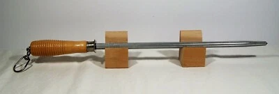 Tru Edge, Heavy Duty 21-Inch Knife Honing Steel, Wood Grip Metal Swivel Hanger - Image 1 of 4