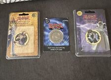 OFFICIAL YU-GI-OH  LIMITED EDITION PIN BADGES & GAME COIN BUNDLE NEW & Sealed