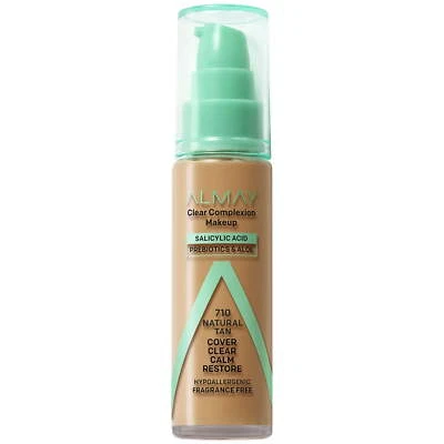 Almay Clear Complexion Acne Foundation Makeup with Salicylic Acid Natural Tan - Image 1 of 4