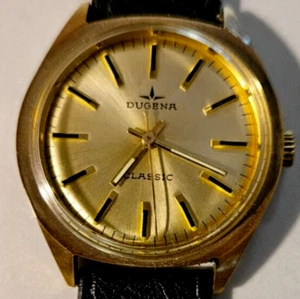 DUGENA CLASSIC German Vintage Cal. Men's Watch Bifora 91/1 NOS! 35mm Mechanical - Picture 1 of 24