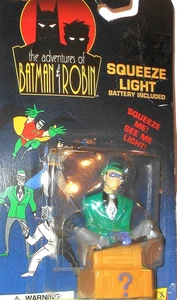BATMAN Animated Series 1994 RIDDL ER Janex Squeeze Light flashlight dc universe - Picture 1 of 4